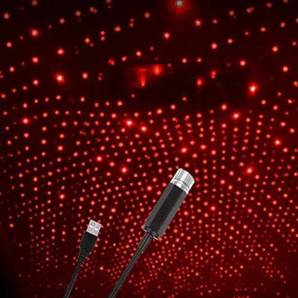 Rosolly Ambient Star Light 12V 360 Degree Rotation Use For Usb Party Decoration Disco Laser Light (Red)