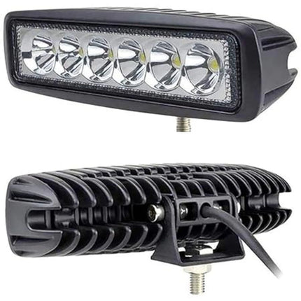 Rosolly 6 Led Straight Fog Lights Projector Lens (Black)