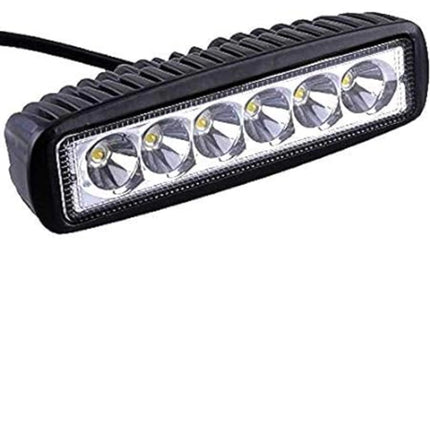 Rosolly 6 Led Straight Fog Lights Projector Lens (Black)