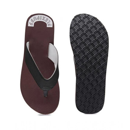 Rosolly Unisex Rubber Men's Slippers for Ultimate Comfort (Maroon)