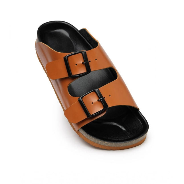 Rosolly Unisex Cork Fashionable, Comfortable And Trendy Cork Sandals (Tan)