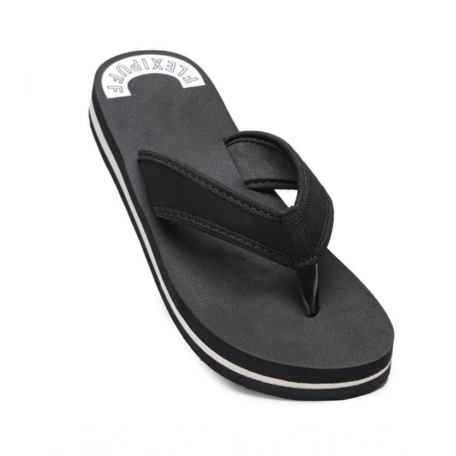 Rosolly Unisex Rubber Lightweight and Soft Women Slippers for a Cozy Step (Black)