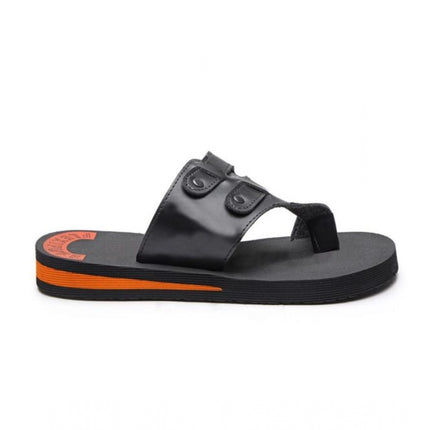 Rosolly Unisex Rubber Lightweight Slippers for Effortless Style (Black)