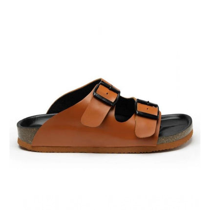 Rosolly Unisex Cork Fashionable, Comfortable And Trendy Cork Sandals (Tan)