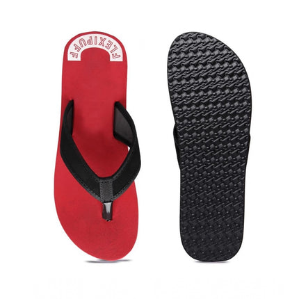 Rosolly Unisex Rubber Lightweight and Soft Women Slippers for a Cozy Step (Red)