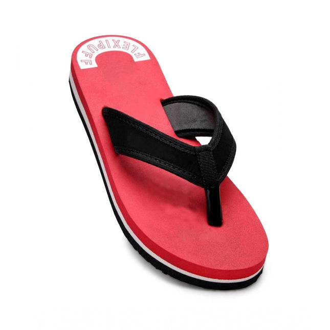 Rosolly Unisex Rubber Lightweight and Soft Women Slippers for a Cozy Step (Red)