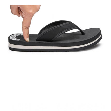 Rosolly Unisex Rubber Lightweight and Soft Women Slippers for a Cozy Step (Black)