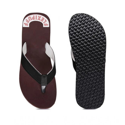 Rosolly Unisex Rubber Comfortable Orthopedic Doctor Slipper and Flip Flops (Maroon)