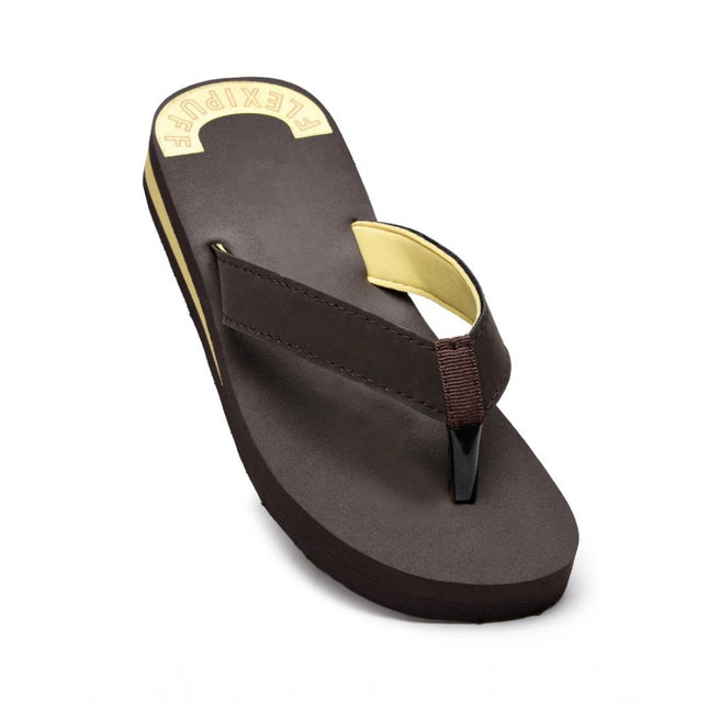 Rosolly Unisex Rubber Comfortable Orthopedic Doctor Slipper and Flip Flops (Brown)