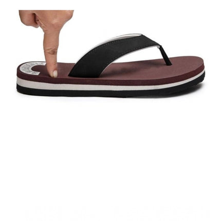 Rosolly Unisex Rubber Men's Slippers for Ultimate Comfort (Maroon)