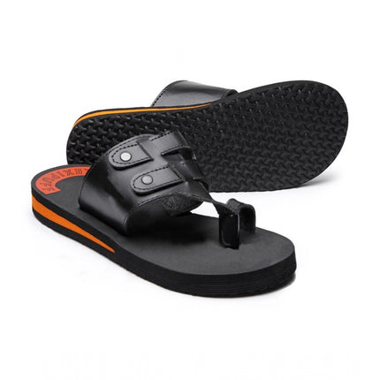 Rosolly Unisex Rubber Lightweight Slippers for Effortless Style (Black)