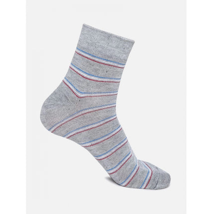 Rosolly 5 Pairs Men's Casual Cotton Blended Printed Mid-Calf length Socks (Assorted)