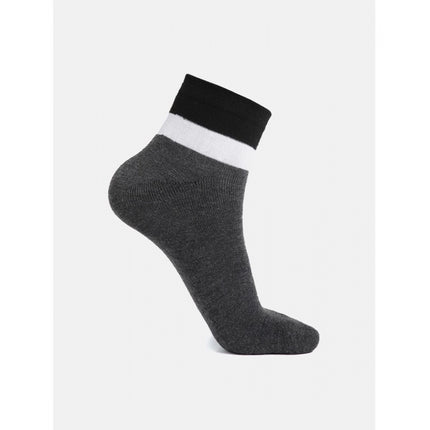 Rosolly 5 Pairs Men's Casual Cotton Blended Solid Ankle length Socks (Assorted)