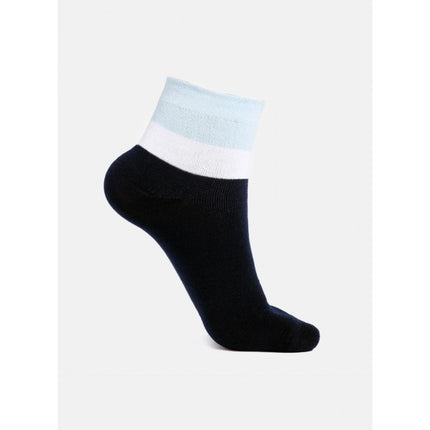 Rosolly 5 Pairs Men's Casual Cotton Blended Solid Ankle length Socks (Assorted)