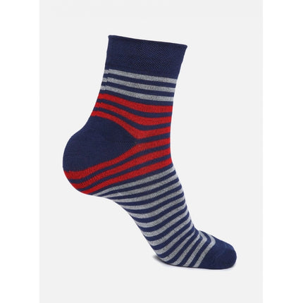 Rosolly 5 Pairs Men's Casual Cotton Blended Printed Mid-Calf length Socks (Assorted)