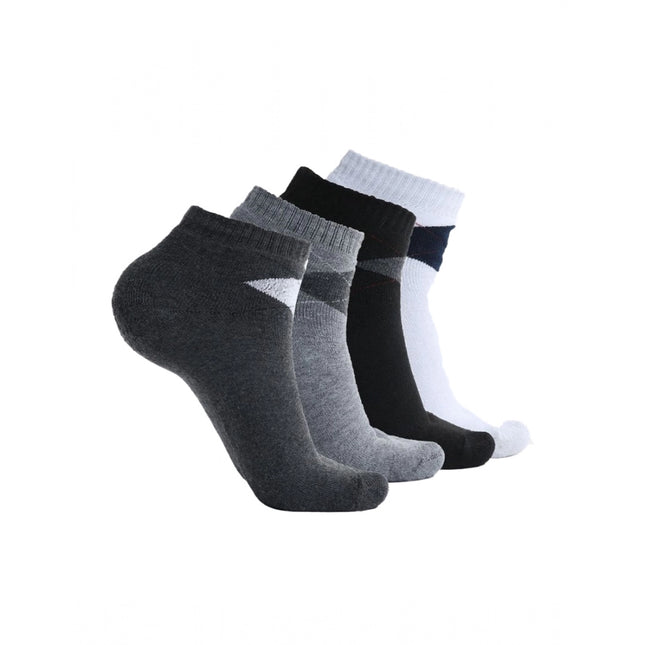 Rosolly 5 Pairs Men's Casual Cotton Blended Solid Mid-Calf length Socks (Assorted)