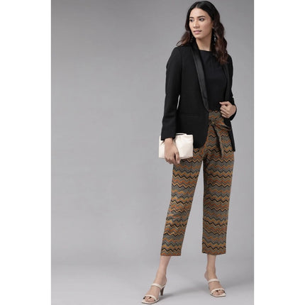 Rosolly Women's Casual Printed Cotton Trouser Pant (MultiColor)