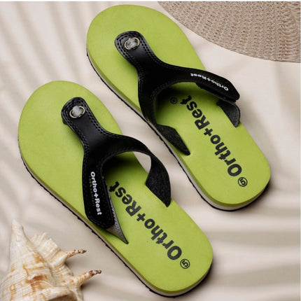 Rosolly Unisex Rubber Comfortable Orthopedic Doctor Slipper and Flip Flops (Green)