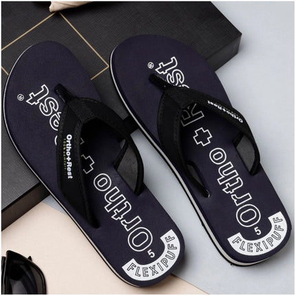 Rosolly Unisex Rubber Comfortable Orthopedic Doctor Slipper and Flip Flops (Blue)