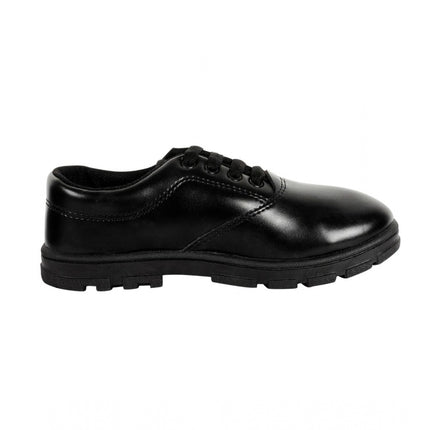 Rosolly Boy's Rexine School Shoe Lace-Up (Black)