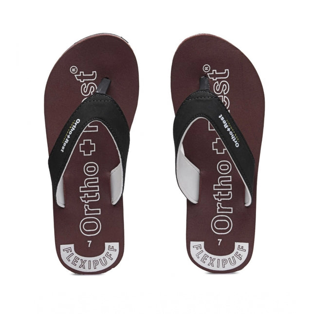 Rosolly Unisex Rubber Comfortable Orthopedic Doctor Slipper and Flip Flops (Maroon)