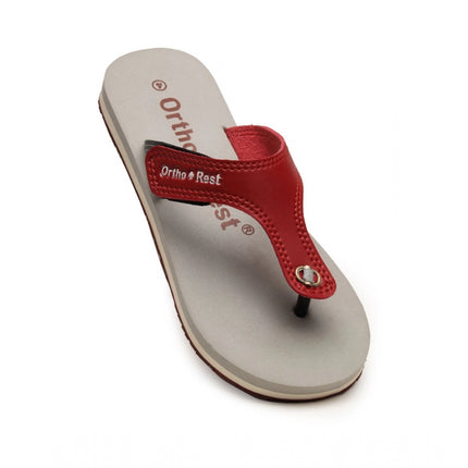 Rosolly Unisex Rubber Comfortable Orthopedic Doctor Slipper and Flip Flops (Maroon)