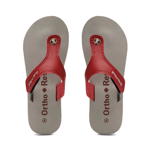 Rosolly Unisex Rubber Comfortable Orthopedic Doctor Slipper and Flip Flops (Maroon)