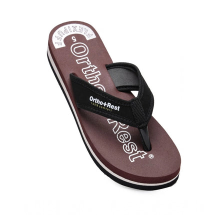 Rosolly Unisex Rubber Comfortable Orthopedic Doctor Slipper and Flip Flops (Maroon)