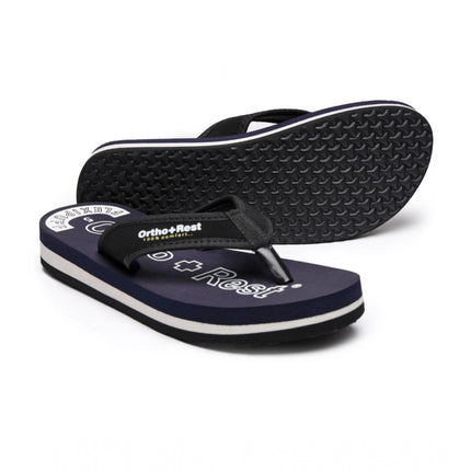 Rosolly Unisex Rubber Comfortable Orthopedic Doctor Slipper and Flip Flops (Blue)