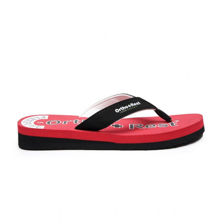 Rosolly Unisex Rubber Comfortable Orthopedic Doctor Slipper and Flip Flops (Red)