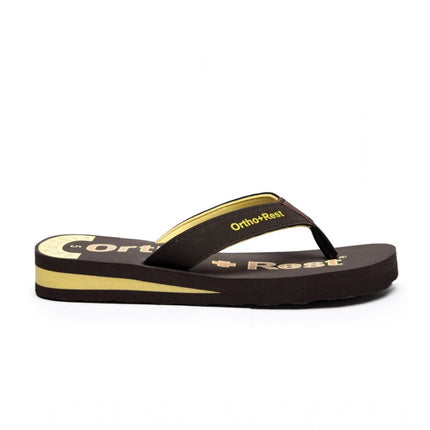 Rosolly Unisex Rubber Comfortable Orthopedic Doctor Slipper and Flip Flops (Brown)