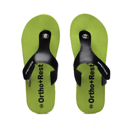 Rosolly Unisex Rubber Comfortable Orthopedic Doctor Slipper and Flip Flops (Green)