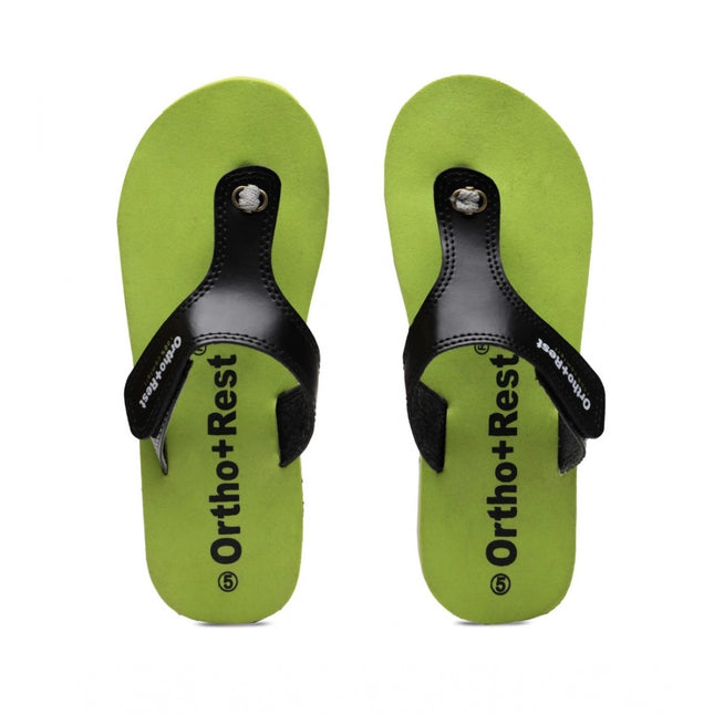 Rosolly Unisex Rubber Comfortable Orthopedic Doctor Slipper and Flip Flops (Green)
