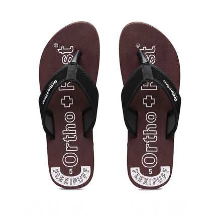 Rosolly Unisex Rubber Comfortable Orthopedic Doctor Slipper and Flip Flops (Maroon)