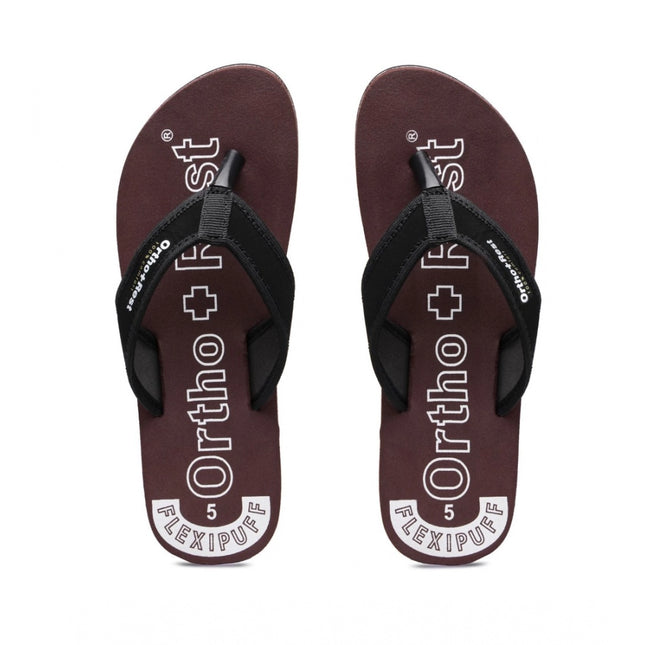 Rosolly Unisex Rubber Comfortable Orthopedic Doctor Slipper and Flip Flops (Maroon)
