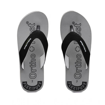 Rosolly Unisex Rubber Comfortable Orthopedic Doctor Slipper and Flip Flops (Grey)