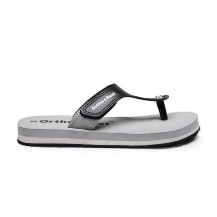 Rosolly Unisex Rubber Comfortable Orthopedic Doctor Slipper and Flip Flops (Grey)