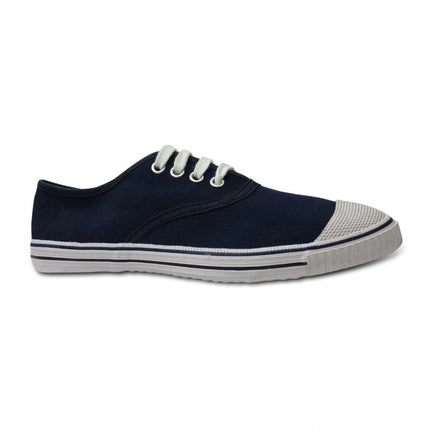 Rosolly Unisex Cotton School Shoe Lace-Up (Navyblue)