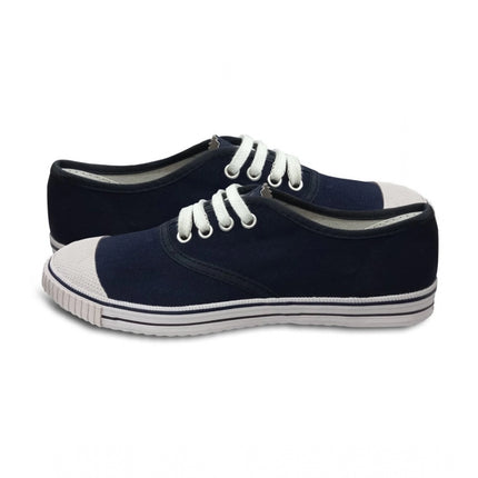 Rosolly Unisex Cotton School Shoe Lace-Up (Navyblue)