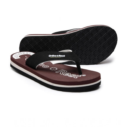 Rosolly Unisex Rubber Comfortable Orthopedic Doctor Slipper and Flip Flops (Maroon)