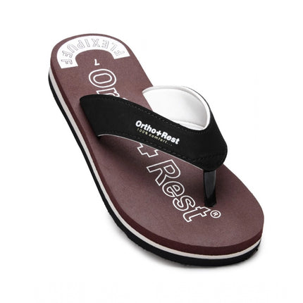 Rosolly Unisex Rubber Comfortable Orthopedic Doctor Slipper and Flip Flops (Maroon)