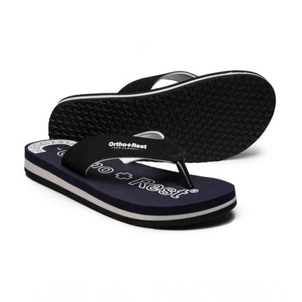 Rosolly Unisex Rubber Comfortable Orthopedic Doctor Slipper and Flip Flops (Blue)
