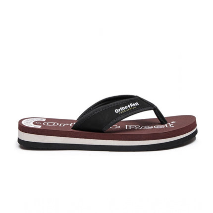 Rosolly Unisex Rubber Comfortable Orthopedic Doctor Slipper and Flip Flops (Maroon)