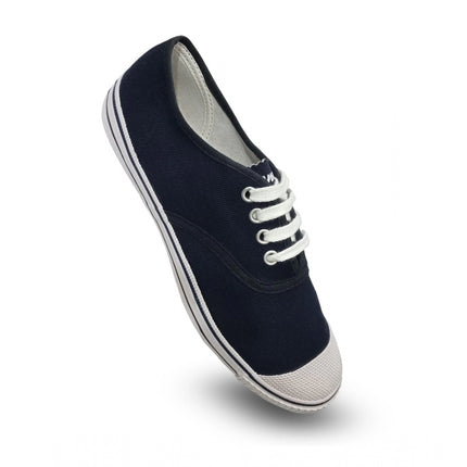 Rosolly Unisex Cotton School Shoe Lace-Up (Navyblue)