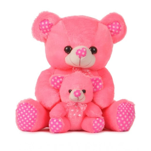 Rosolly Mother And Baby Teddy Bear (Pink)