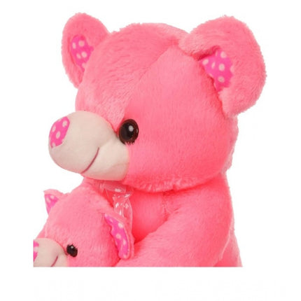Rosolly Mother And Baby Teddy Bear (Pink)