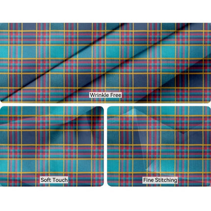 Rosolly Checked Cotton Place Mats Sets (Multicolor)
