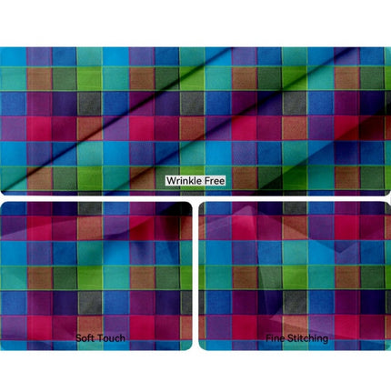 Rosolly Checked Cotton Place Mats Sets (Multicolor)