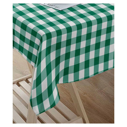 Rosolly Checked Cotton Checks Table Cloth (Light Green)