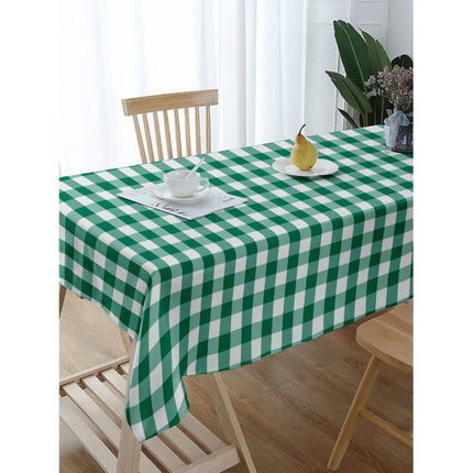 Rosolly Checked Cotton Checks Table Cloth (Light Green)